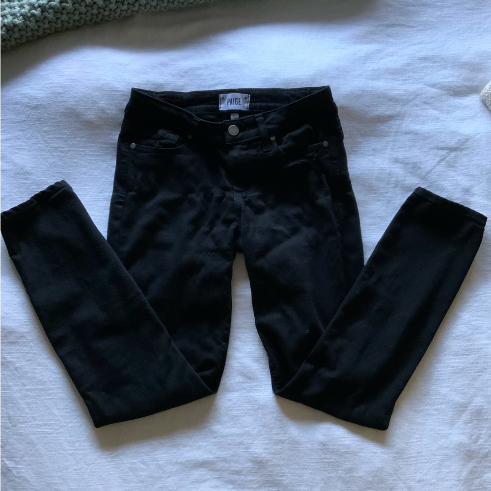 Black PAIGE Skinny Jeans